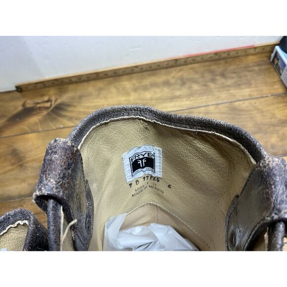 Frye Melissa Button Boots Size 7 B Glazed Distressed Leather Style 77164 - Picture 8 of 13